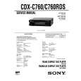 SONY CDXC760 Service Manual cover photo
