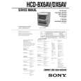 SONY HCDDX6AV Service Manual cover photo