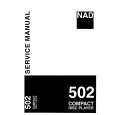 NAD 502 Service Manual cover photo
