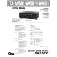 SONY TAAV501 Service Manual cover photo