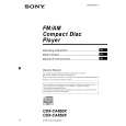 SONY CDX-CA850X Owner's Manual cover photo