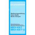 SENNHEISER MKH 406T 406T-U Owner's Manual cover photo