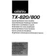 ONKYO TX-800 Owner's Manual cover photo