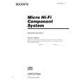 SONY CMT-EP303 Owner's Manual cover photo