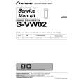 PIONEER S-VW02/DAXJI Service Manual cover photo