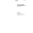 SONY ICF-CD833 Owner's Manual cover photo