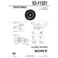 SONY XS-F1321 Owner's Manual cover photo