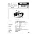 SANYO TPM2770 Service Manual cover photo