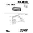 SONY CDXU400D Service Manual cover photo