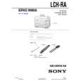 SONY LCHRA Service Manual cover photo