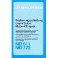 SENNHEISER MD 611 722 Owner's Manual cover photo