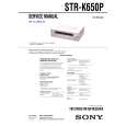 SONY STRK650P Service Manual cover photo
