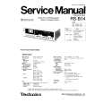 TECHNICS RSB14 Service Manual cover photo