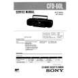 SONY CFD60L Service Manual cover photo