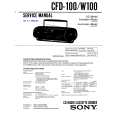 SONY CFD100 Service Manual cover photo