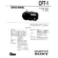 SONY CFT-1 Service Manual cover photo