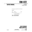SONY RMV22 Service Manual cover photo