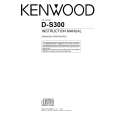 KENWOOD D-S300 Owner's Manual cover photo