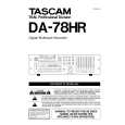 TEAC DA-78HR Owner's Manual cover photo