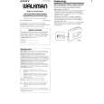 SONY WM-FX221 Owner's Manual cover photo