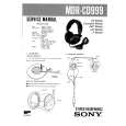 SONY MDRCD999 Service Manual cover photo