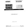 AIWA XDS260 Service Manual cover photo