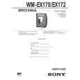 SONY WMEX170 Service Manual cover photo