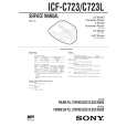 SONY ICFC723 Service Manual cover photo