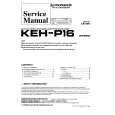 PIONEER KEH-P16 X1M/EW Service Manual cover photo