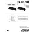 SONY XAU20 Service Manual cover photo