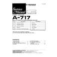 PIONEER A717 Service Manual cover photo