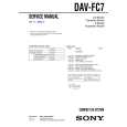 SONY DAV-FC7 Service Manual cover photo