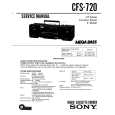 SONY CFS720 Service Manual cover photo