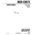 SONY MDRE807X Service Manual cover photo