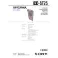 SONY ICDST25 Service Manual cover photo