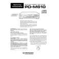 PIONEER PDM610 Owner's Manual cover photo