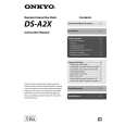 ONKYO DS-A2X Owner's Manual cover photo