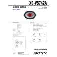 SONY XSV5742A Service Manual cover photo