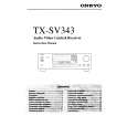 ONKYO TXSV343 Owner's Manual cover photo