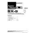 PIONEER SX-9 Service Manual cover photo