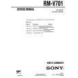 SONY RMV701 Service Manual cover photo