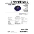SONY DNE920 Service Manual cover photo