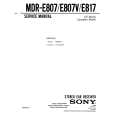 SONY MDR-E807 Service Manual cover photo