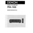 DENON PRA-1500 Owner's Manual cover photo