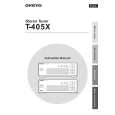 ONKYO T405X Owner's Manual cover photo