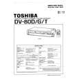 TOSHIBA DV80D/G/T Service Manual cover photo