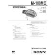 SONY M100MC Service Manual cover photo