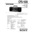SONY CFS-1035 Service Manual cover photo