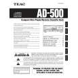 TEAC AD-500 Owner's Manual cover photo