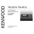 KENWOOD TM-481A Owner's Manual cover photo